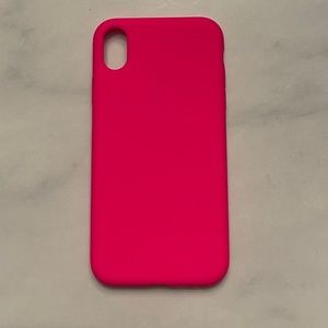 iphone xr pink silicone case